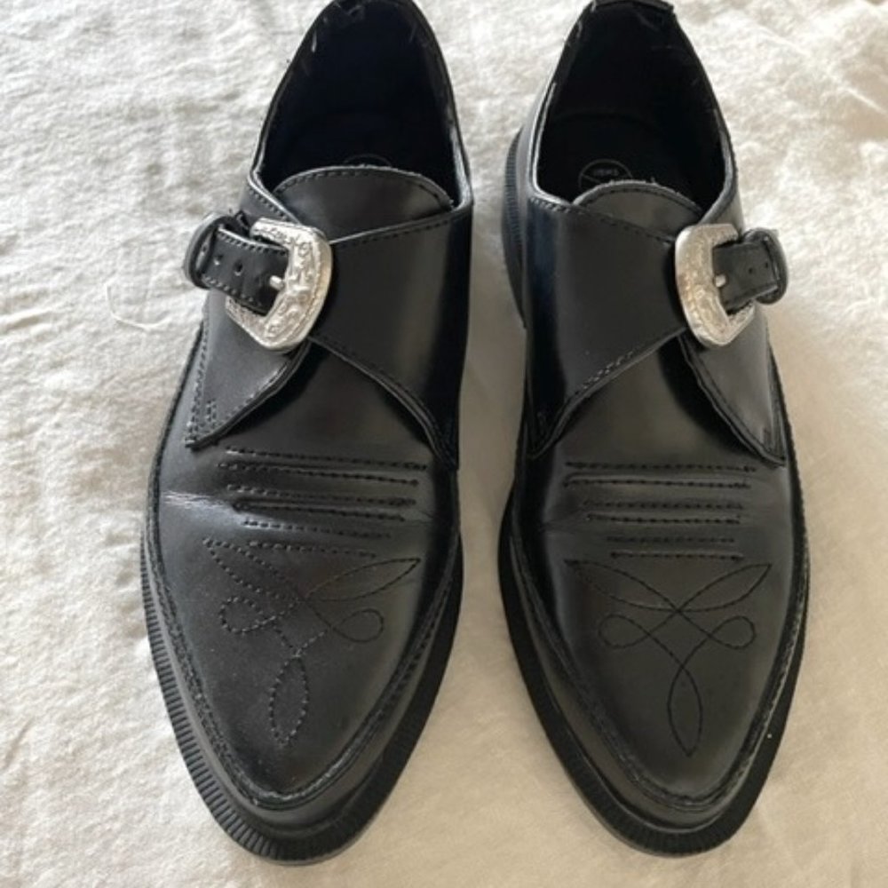 TUK Black TUKskin™ Western Antique Buckle Pointed Creeper